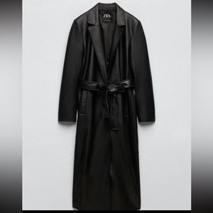 Black Zara trenchcoat